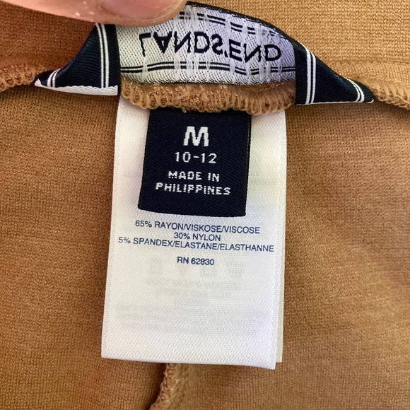 Women’s size medium Lands’ End camel colored gently used long modest skirt - Picture 4 of 5